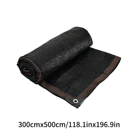 Durable Black Outdoor Anti-UV Shade Net for Versatile Sun Protection 3x5M