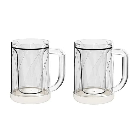 Creativity Beer Mug &ndash; Freezing Double Layer Chilled Cup 2pcs / 301-400ml