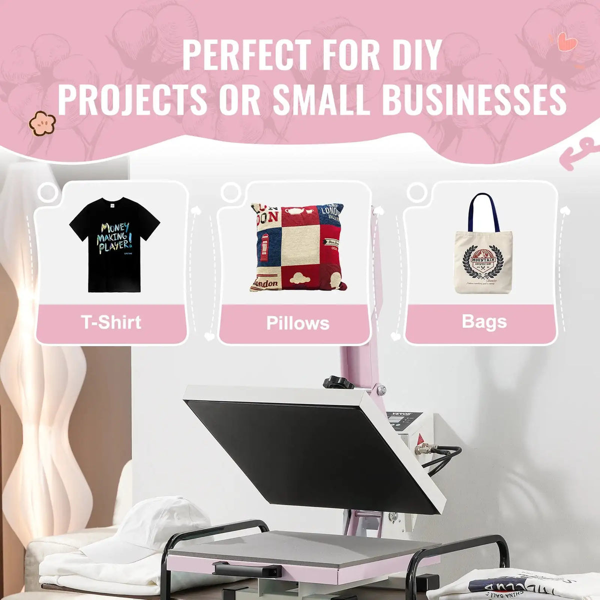 15x15 Heat Press &ndash; Fast Even Heating With Slide Out