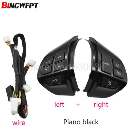 Piano black Bluetooth Phone Cruise Control steering wheel switch buttons For Mitsubishi Pajero/Montero Sport(KH) 2008-2012 by InterCyprus Trading Ltd