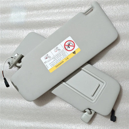 Gray Front Sun Visor Panel Makeup Mirror Light &ndash; Enhanced Visibility for Makeup Touch-Ups
