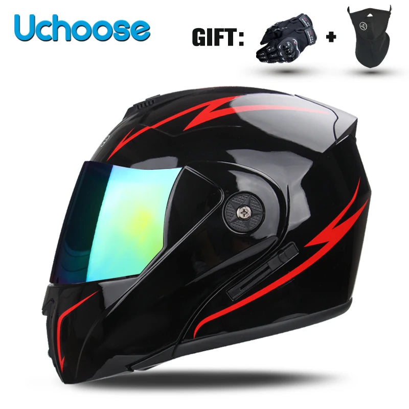 Uchoose Double Lens Modular Flip Helmet &ndash; DOT Certified