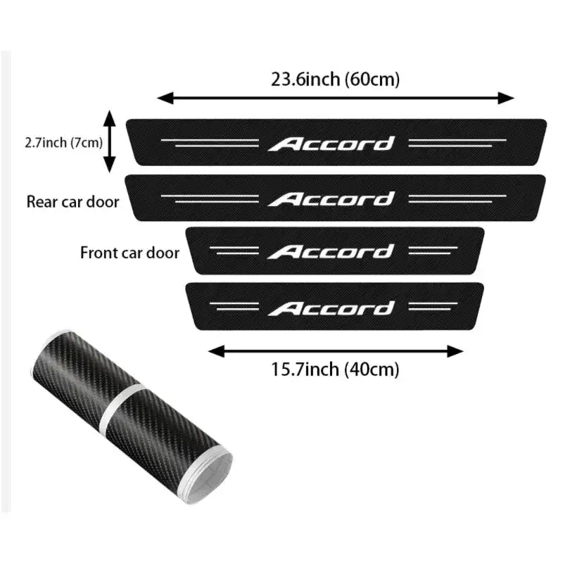Honda Accord Door Sill Guard Carbon Fiber Stickers