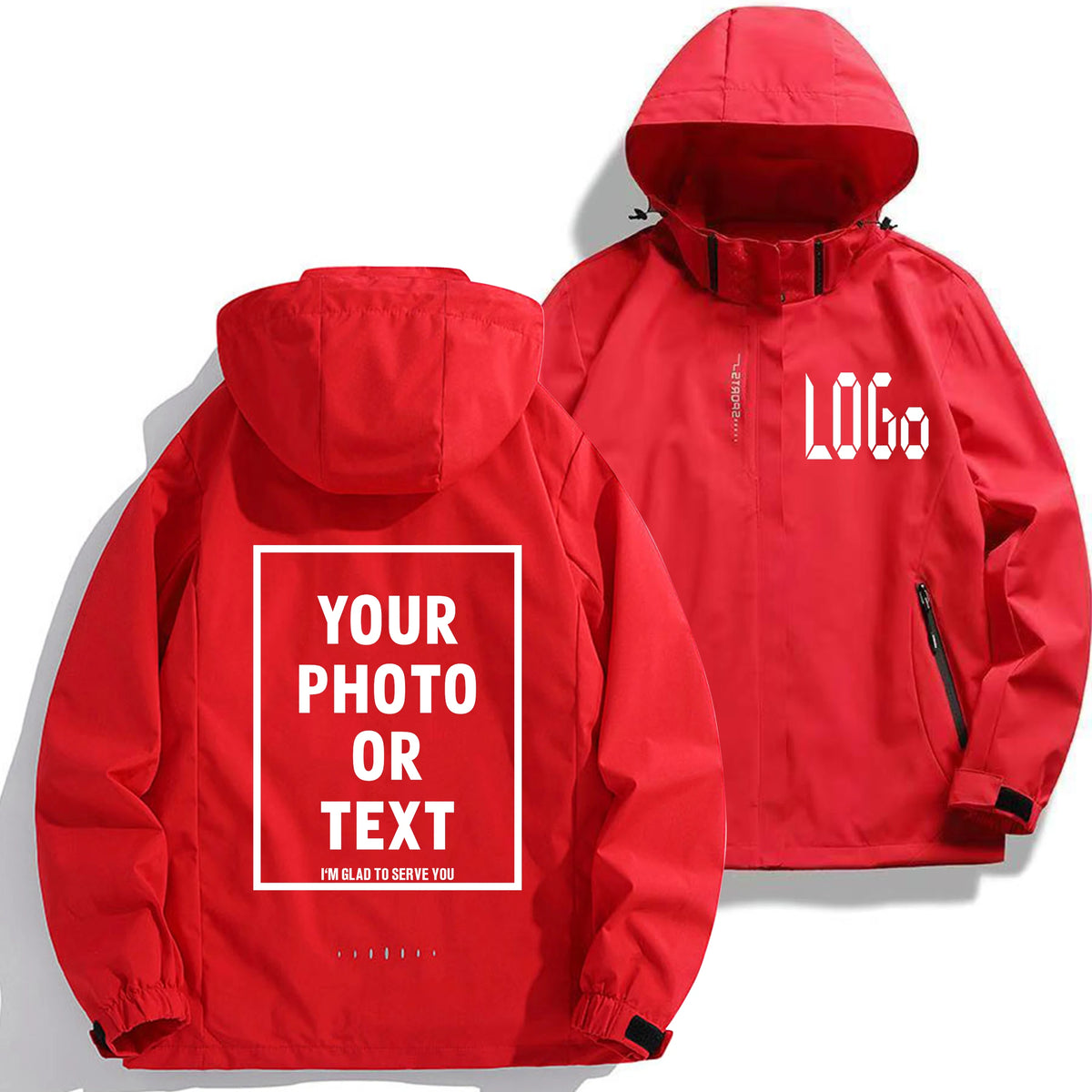 2025 New Fashion Jacket &ndash; Custom Logo And Image Everywhere Red / 4XL / Pack of 1|CHINA