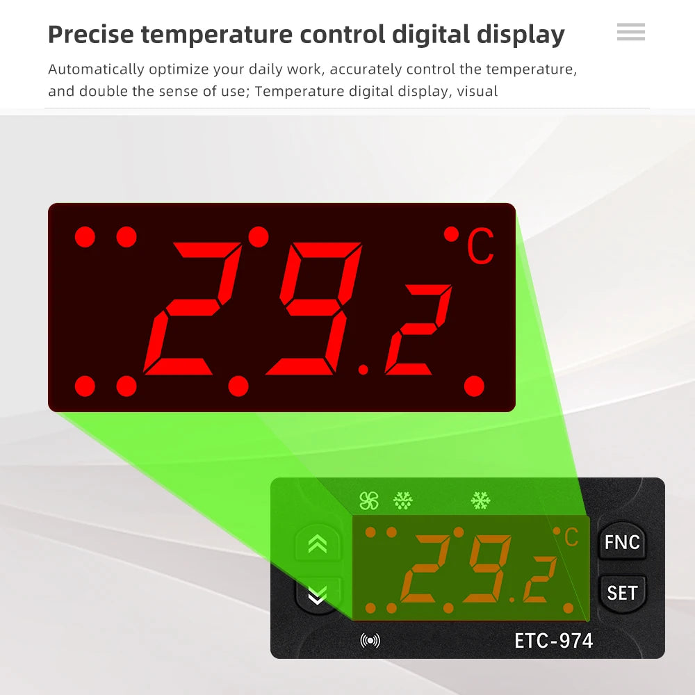 ETC-974 Digital Temperature Controller &ndash; Precise Thermostat