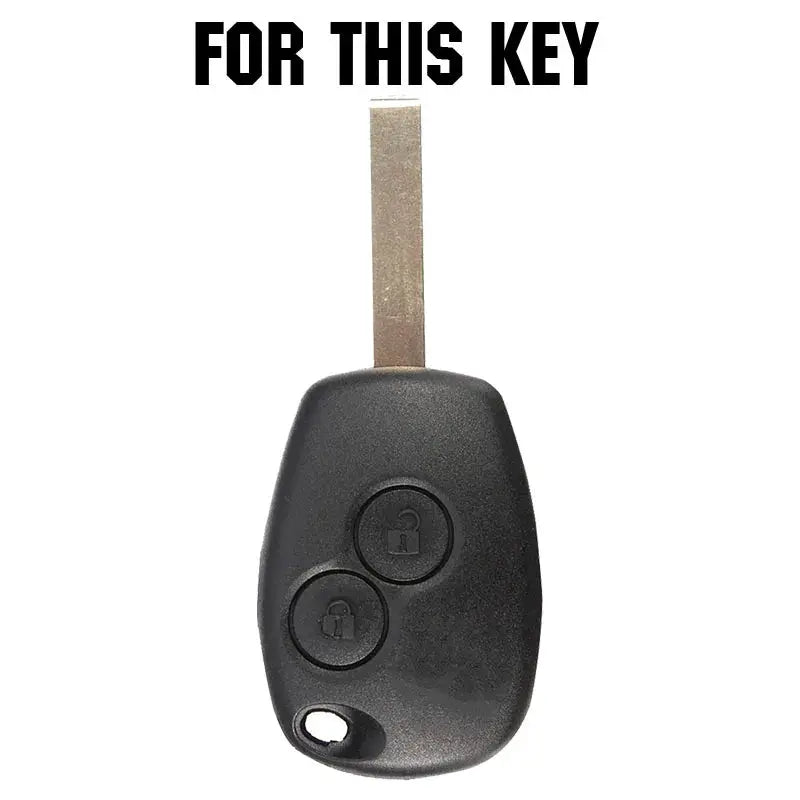 Silicone Car Key Case For Renault Trafic Clio Kangoo Master Modus Twingo for Opel Movano Vivaro Cover Remote Fob Shell by InterCyprus Trading Ltd
