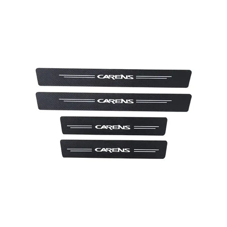 Kia Carens Carbon Fiber Door Sill Protector Sticker 4pcs For CARENS
