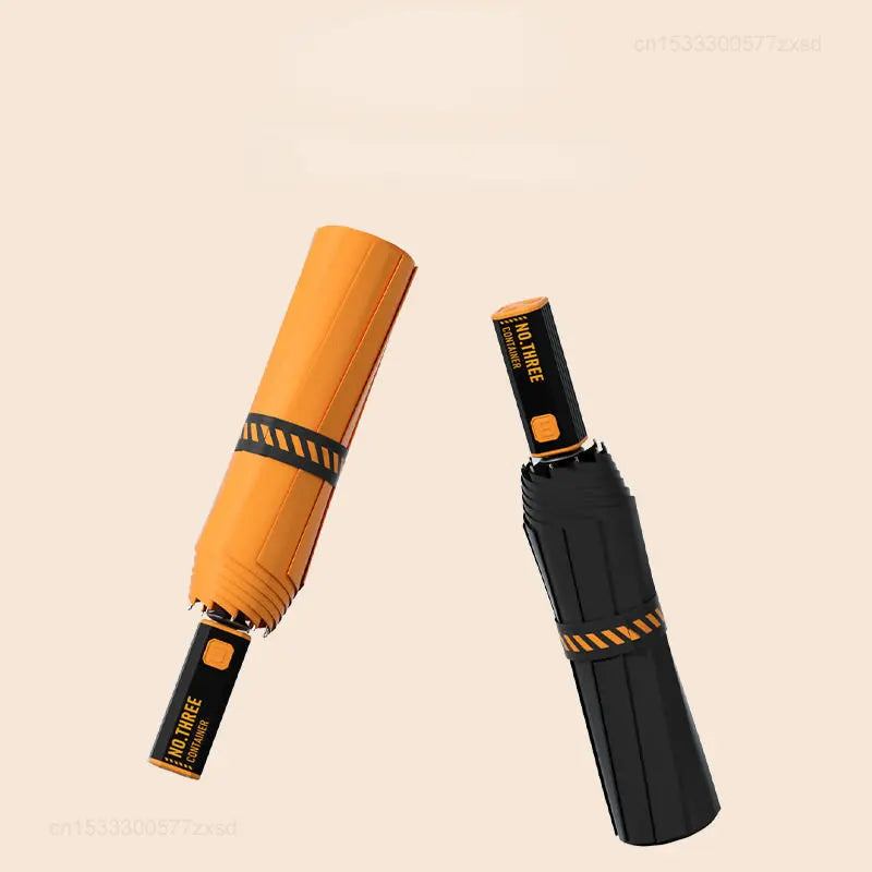 Automatisk hopfällbar paraply för män, överdimensionerade stålribbor 