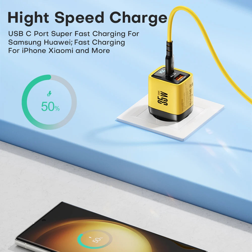 ASOMETECH USB C Charger 35W &ndash; Ultra-Fast Charging for iPhone and Samsung Devices