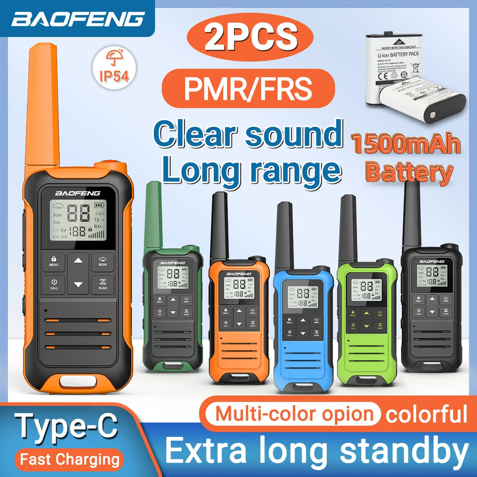 Baofeng F22 Mini Walkie Talkie PMR FRS - Long Range