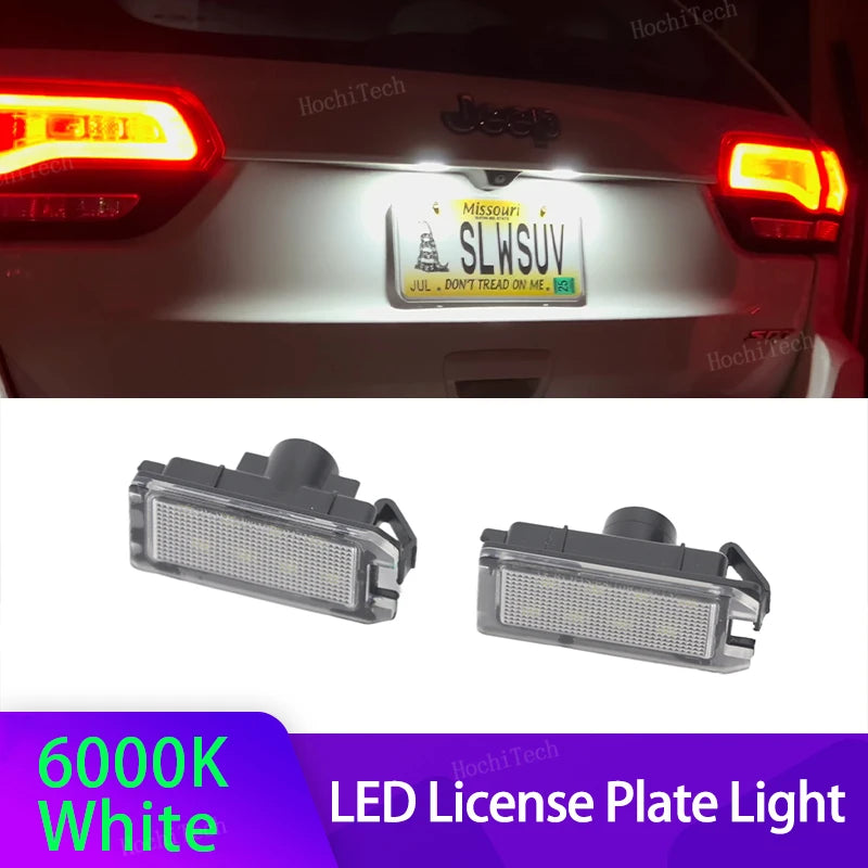 Valkoinen LED-rekisterikilven valo erittäin kirkas Jeep Dodge Fiat