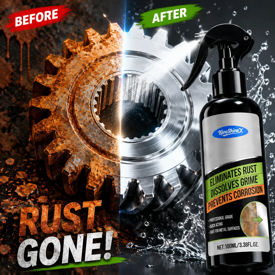 Spray rimuovi-ruggine rapido per auto, mozzi delle ruote e superfici metalliche