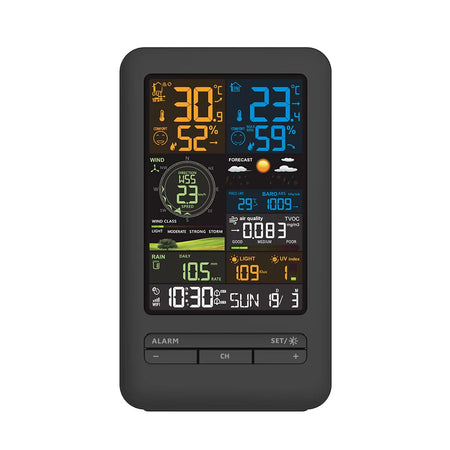 Smart Wifi Weather Station with Multifunctional Monitoring for Home &amp; Outdoor