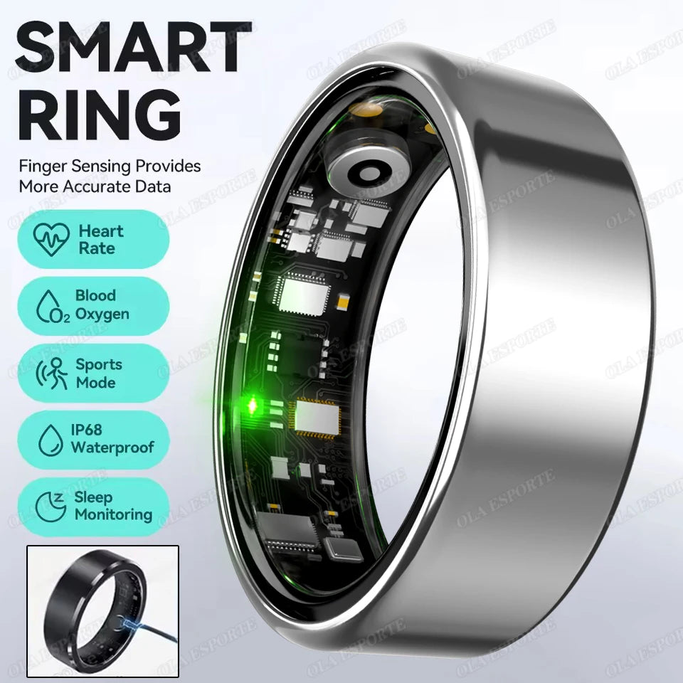 For Xiaomi Smart Ring - Bluetooth Heart Rate &amp; Blood Oxygen Monitor