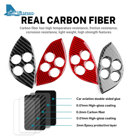 Carbon Fiber Steering Wheel Trim Sticker for Mercedes Benz SLK R171 (2004-2010) - AIRSPEED