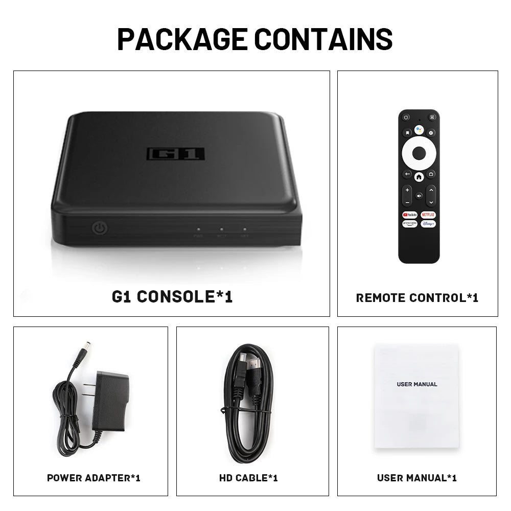 KINHANK G1 Android TV Box &ndash; Netflix 4K HDR Dolby Vision 4G 32G / US Plug