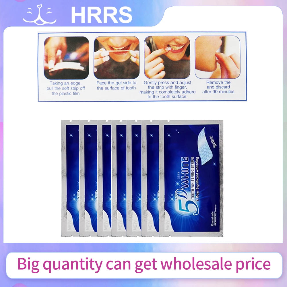 DENHRRS 5D Teeth Whitening Strips &ndash; Effective Stain Removal