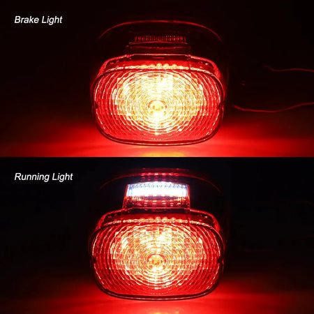 LED Tail Light Rear Flash Brake Light Driving Light with License Plate Lamp for 1999-Up Big Twin or Sportster models by InterCyprus Trading Ltd