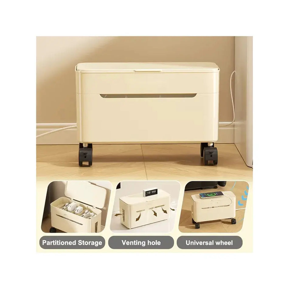 charging cable storage box desktop data cable organization box with lidcompartments and cable management box by InterCyprus Trading Ltd