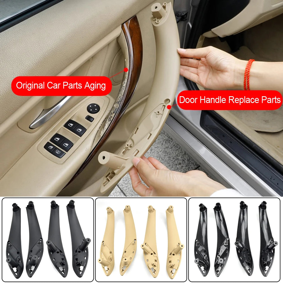 Kit de molduras de manijas de puertas interiores delanteras y traseras para BMW F30 F31 F32 F80