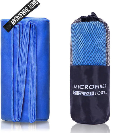 Quick-Drying Sports Towel | Fast Dry Microfiber Towel for Gym, Beach, Swimming Dark blue / 80x160cm