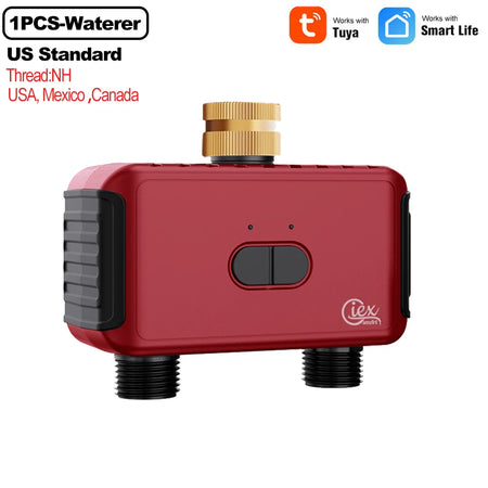 Smart 2 Zone Watering Timer 1PCS-Valve-US