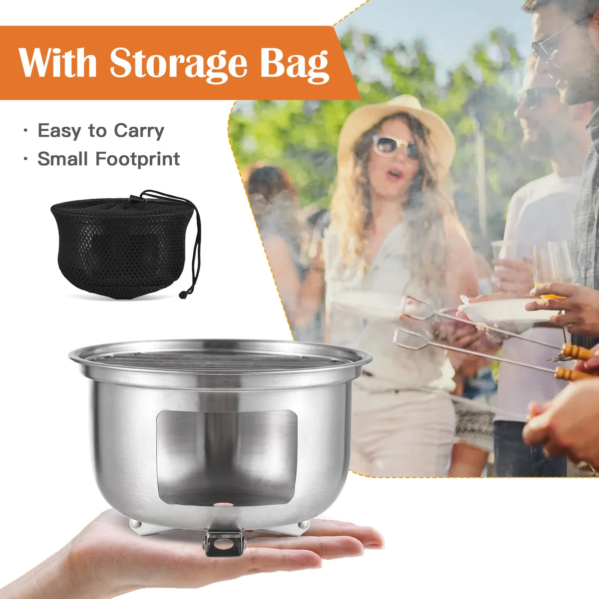 Camping Stove Mini Backpacking Wood Burner &ndash; All In One