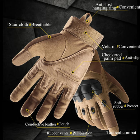Tactical Touchscreen Gloves &ndash; Palm Padding And Hard Shell