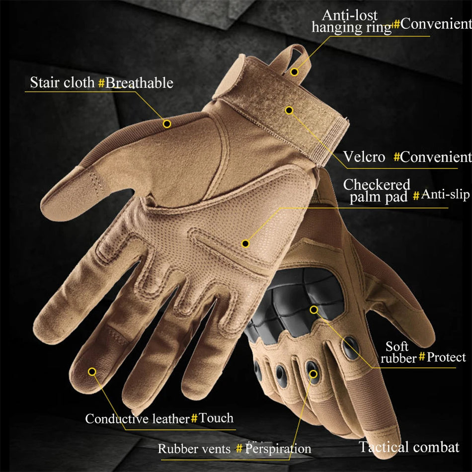 Tactical Touchscreen Gloves &ndash; Palm Padding And Hard Shell