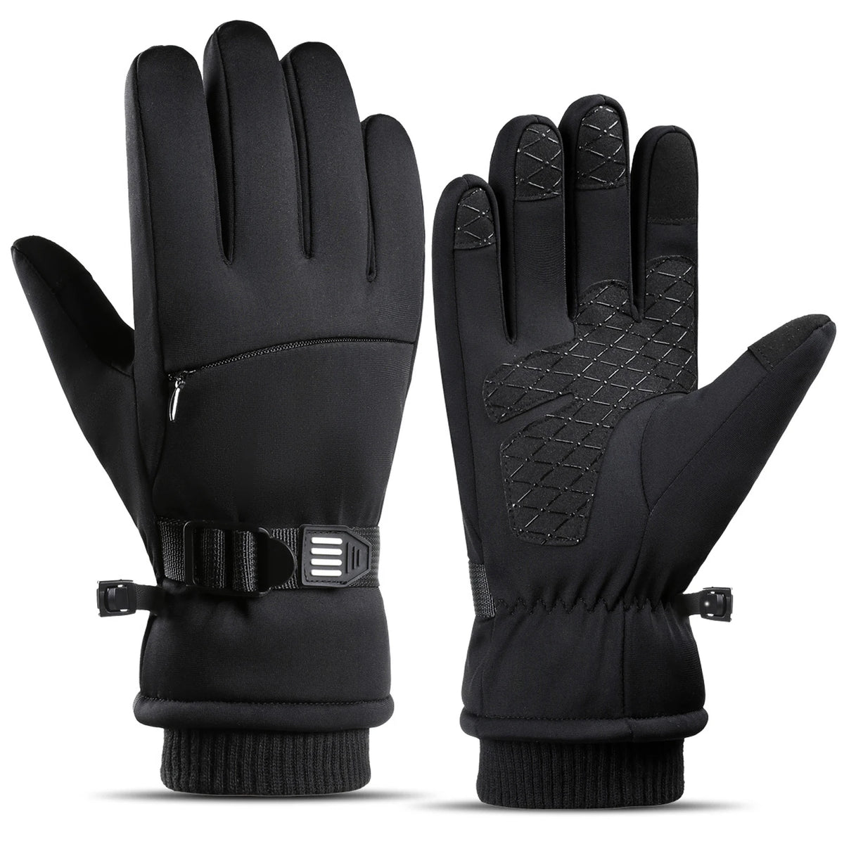 Winter Gloves - Warm Windproof Rainproof Non Slip Palm