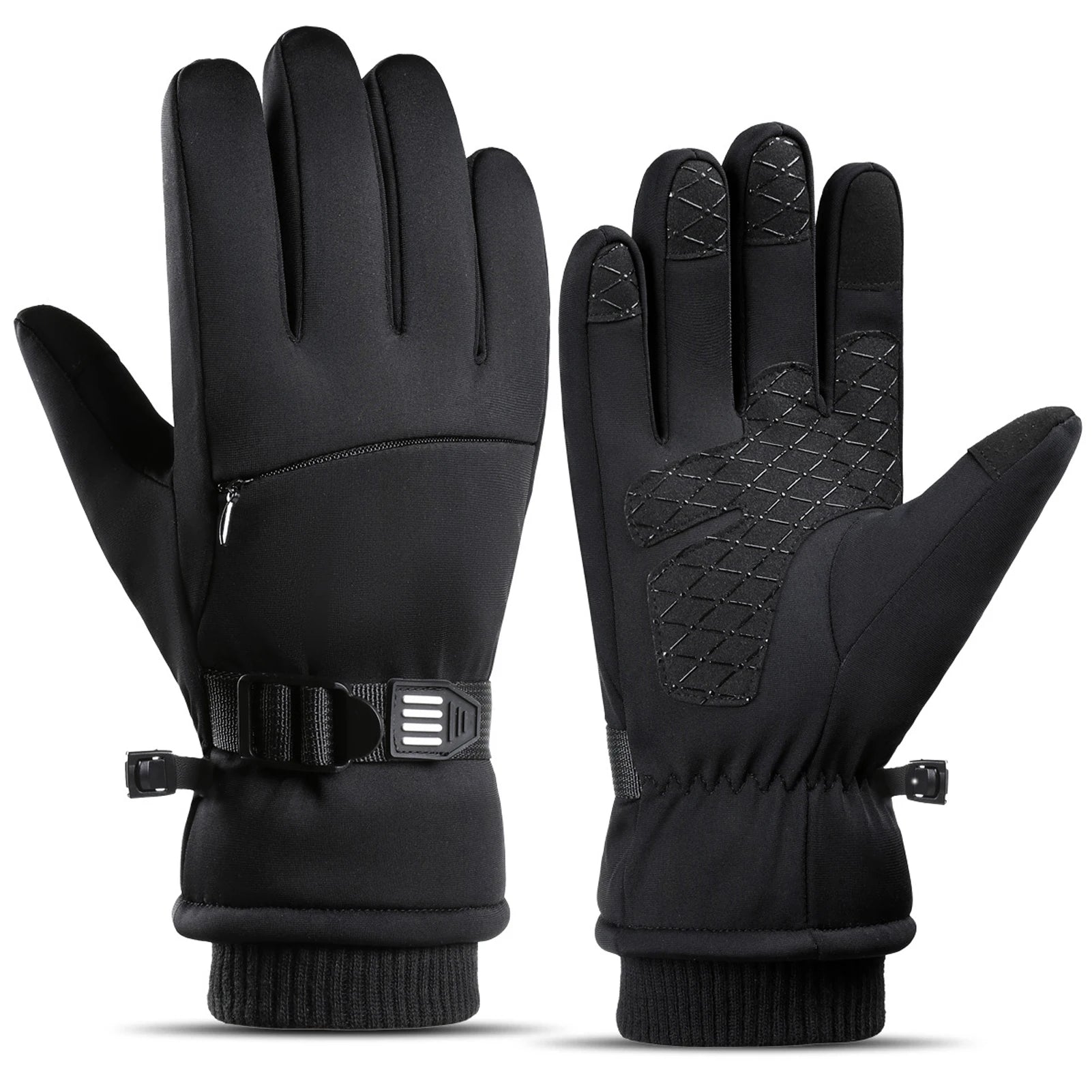 Winter Gloves - Warm Windproof Rainproof Non Slip Palm