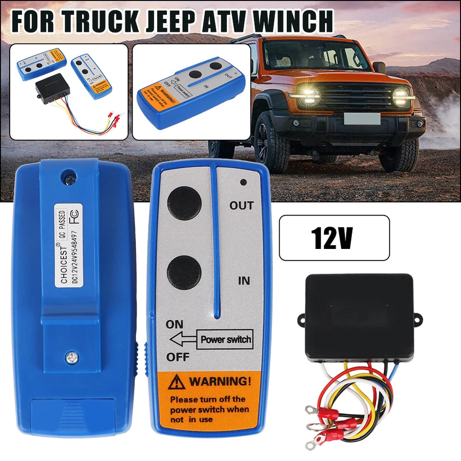 Trailerlieren afstandsbediening systeem, draadloze handset, 12V voor Jeep offroad voertuigen