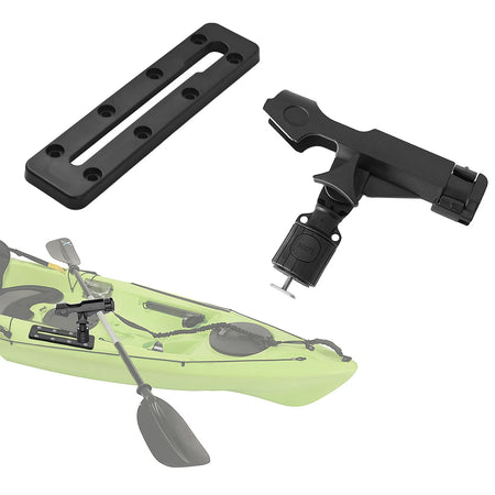 Fishing Rod Holder Track Mount &ndash; Adjustable Kayak Rail Mount