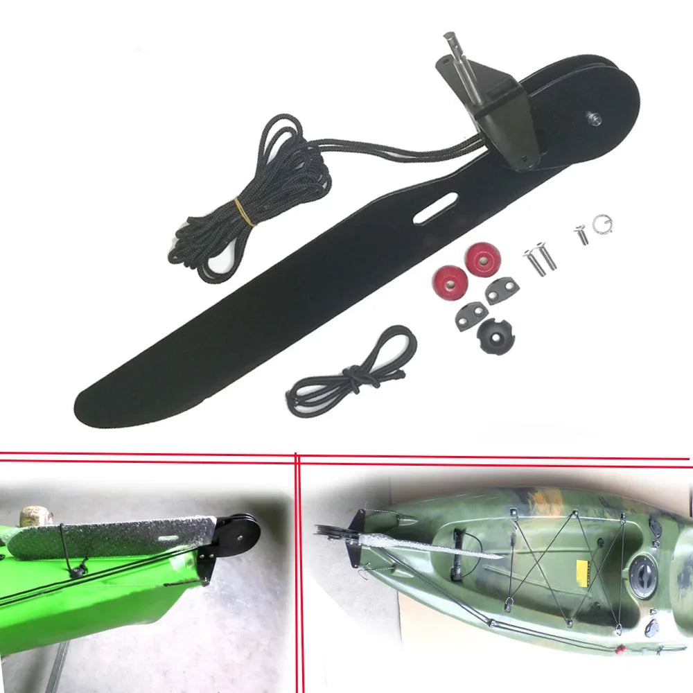 Aluminium Alloy Kayak Rudder Control Kit for Enhanced Steering 1 Piece