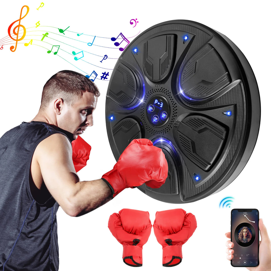 Τοίχου Τοποθετημένη Έξυπνη Μουσική Μηχανή Πυγμαχίας LED Φως Bluetooth