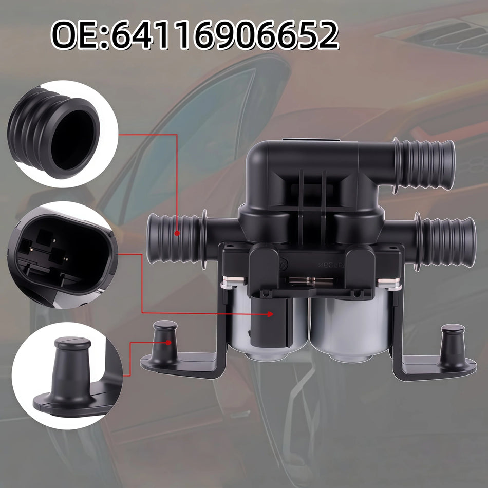 Heater Control Valve 64116906652 for BMW E60 535i 535xi 545i 550i E63 X5