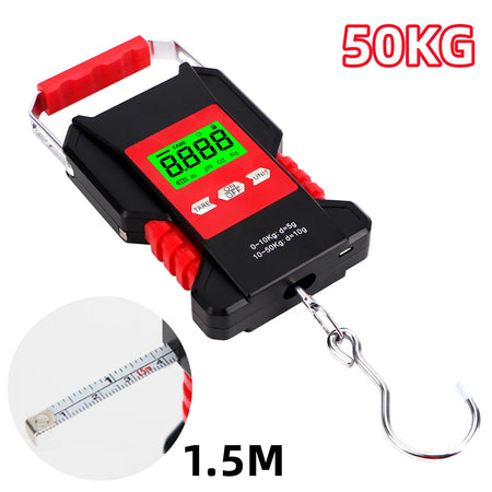 50kg 5g Fishing Scales LCD Digital Waterproof &ndash; Lightweight