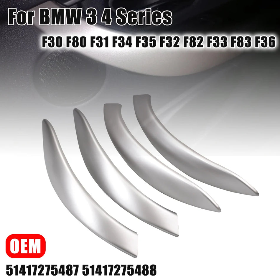 Mangos de puerta interiores de fibra de carbono para BMW F30 F32 F33 F34 F36 M3 M4