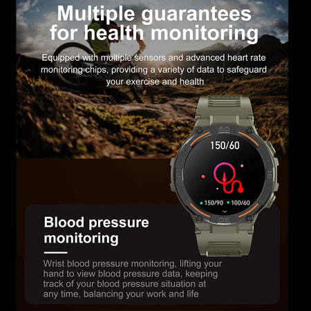 Military Smartwatch 360 HD &ndash; Health Monitoring Waterproof