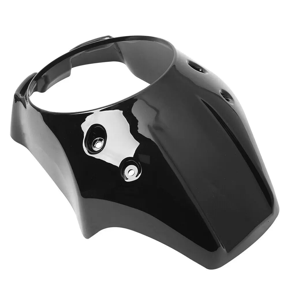 Gloss Black Motorcycle Front Headlight Fairing Cover Mask &ndash; Enhanced Protection for Honda Rebel CMX 300 500