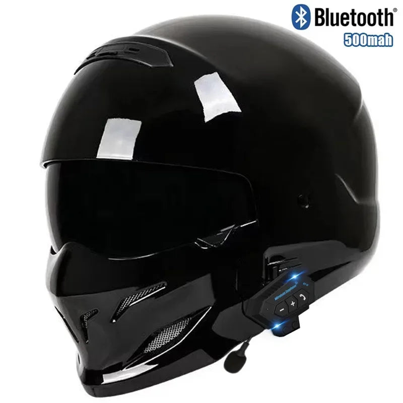 Bluetooth Scorpion Full Face Motorcycle Helmet with Detachable Assembly