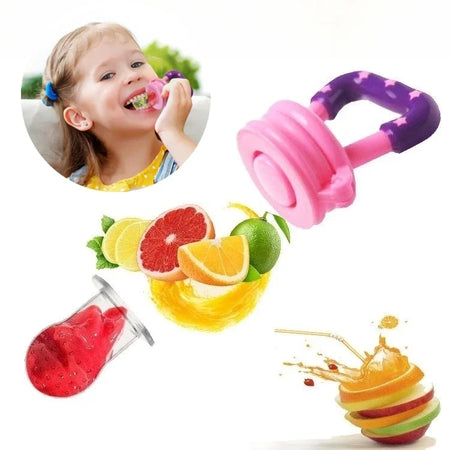DHDH Baby Fruit and Vegetable Teether Silicone Pouches for Infants
