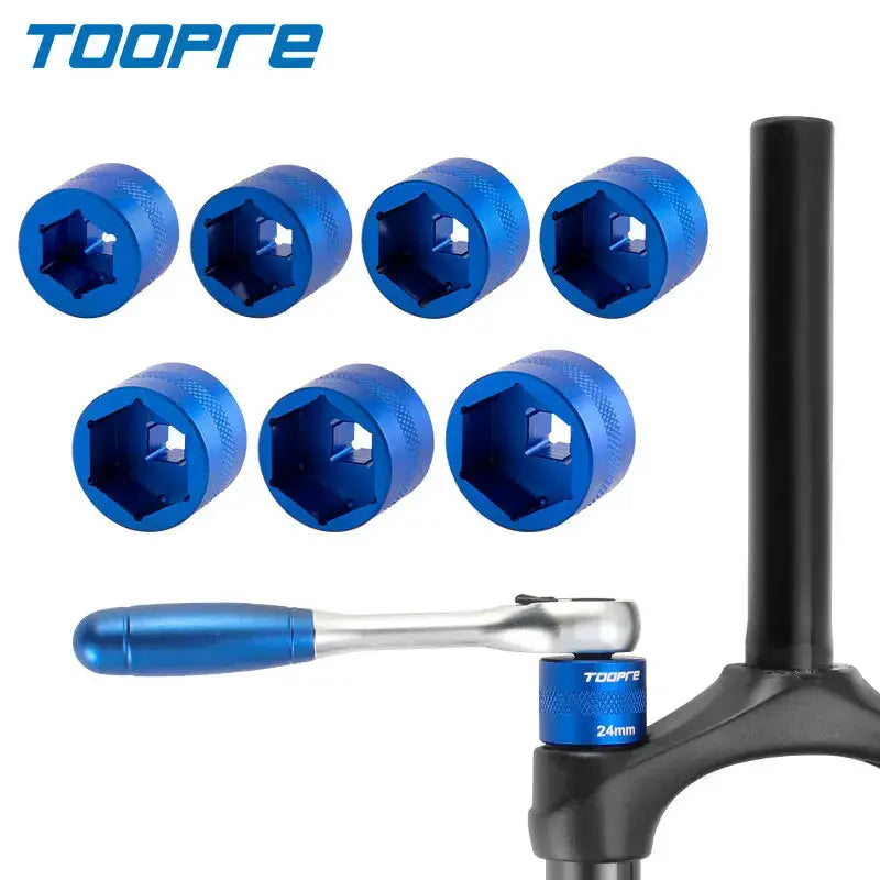 TOOPRE Bicycle Front Fork Shoulder Cover Disassembly Socket Bicycle Suspension Fork Upper Cover Wrench Maintenance Tool by InterCyprus Trading Ltd