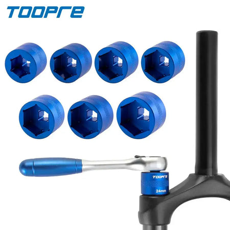 TOOPRE Bicycle Front Fork Shoulder Cover Disassembly Socket Bicycle Suspension Fork Upper Cover Wrench Maintenance Tool by InterCyprus Trading Ltd