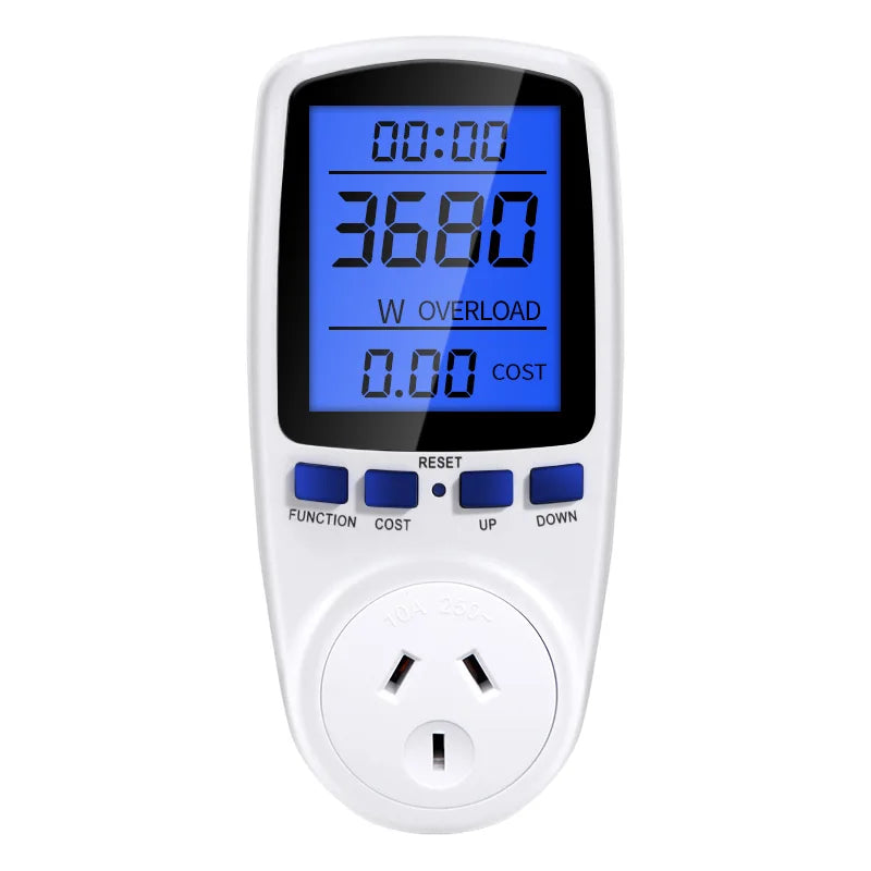 AC Digital Power Meter Wattmeter - Energy Usage Monitor AU PLUG