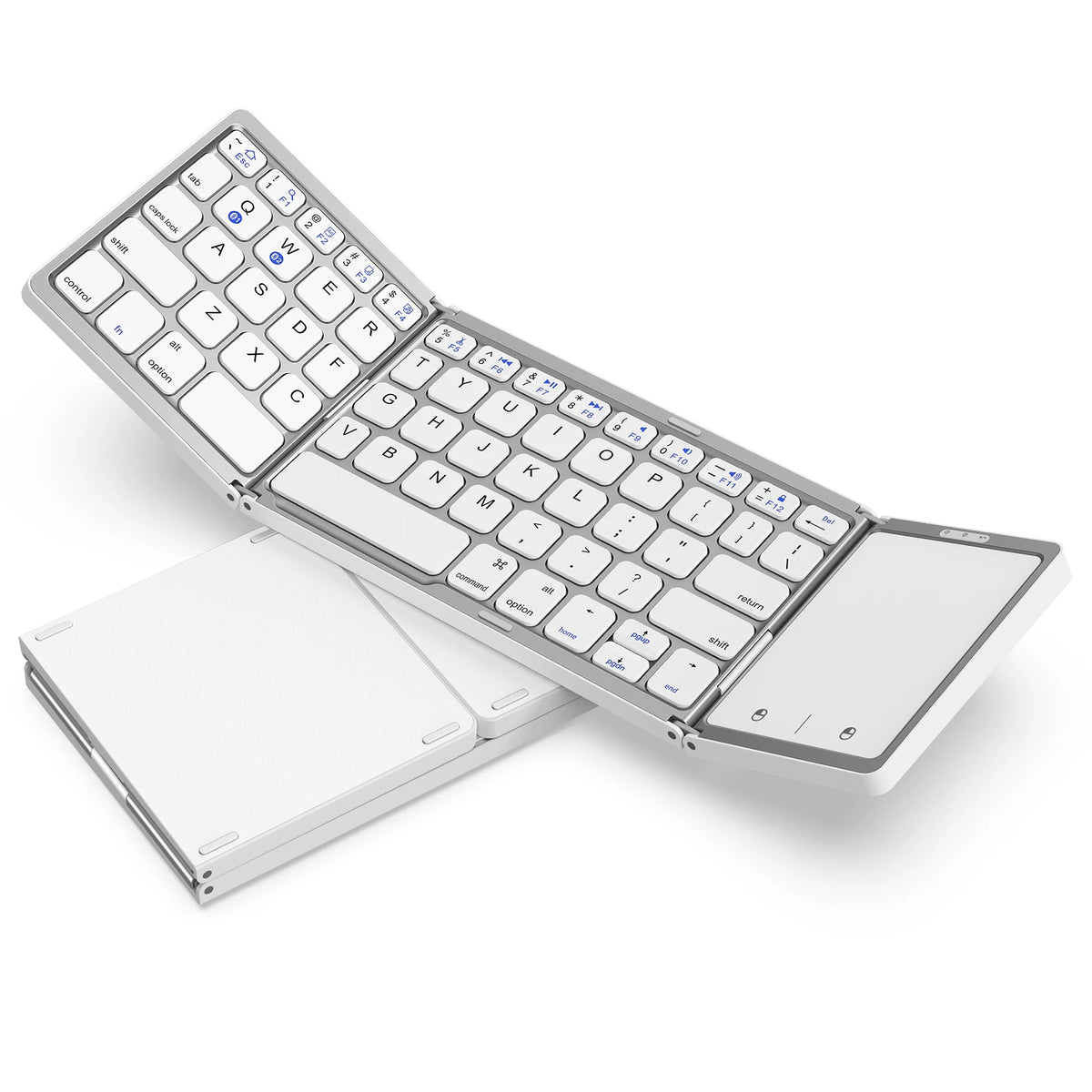 Seenda Foldable Wireless Bluetooth Keyboard &ndash; Rechargeable WHITE