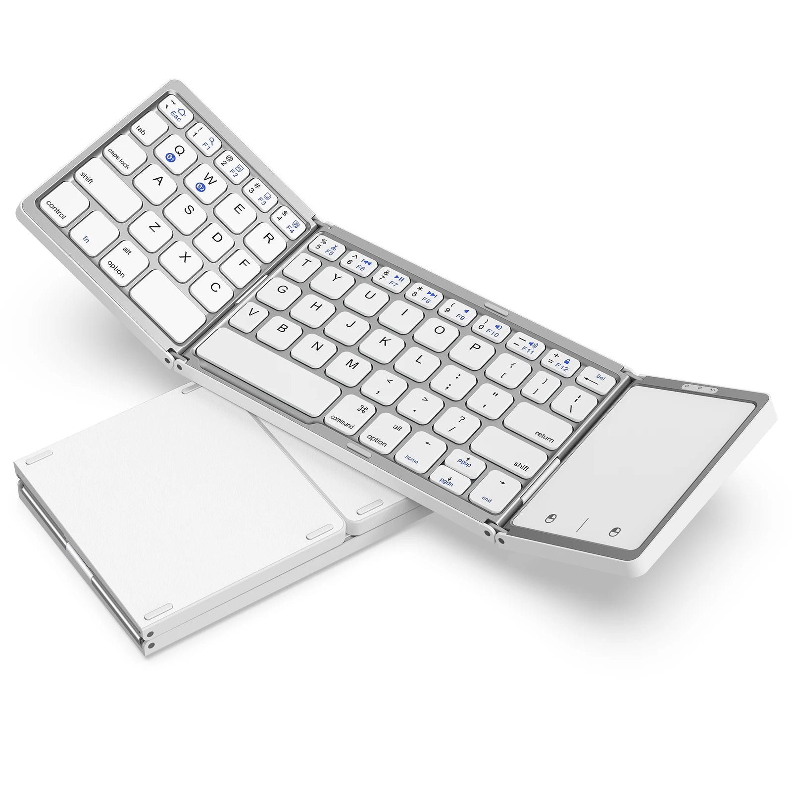 Seenda Foldable Wireless Bluetooth Keyboard &ndash; Rechargeable WHITE