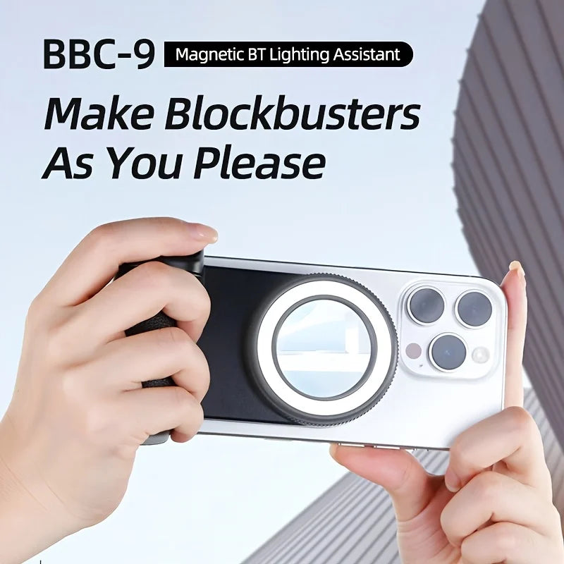 2025 MagSafe Selfie Grip - Bluetooth Camera Stabilizer
