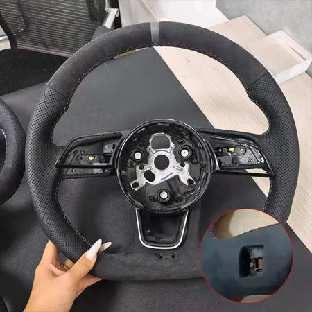 For Audi A4 B9 A3 8Y RS3 RS4 S3 S4 Customizable Steering Wheel - Performance Accessories for Specific Models by InterCyprus Trading Ltd