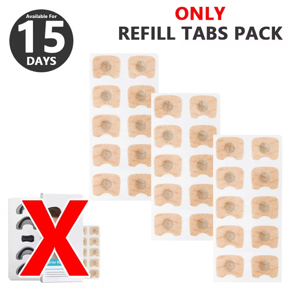 Skin Safe Magnetic Nose Strips &ndash; Boost Oxygen Breathing Only Patch-15 Pairs
